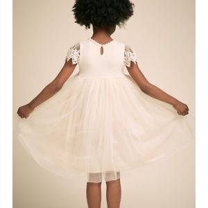 Girls Kala Ivory Maeli Rose dress/ BLDN